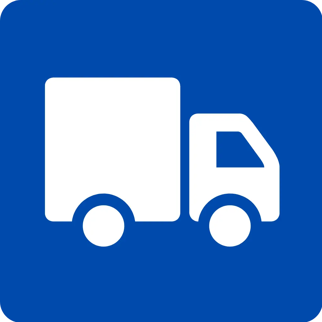 DISTRIBUTION delivery service management app logo