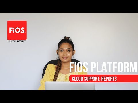 FiOS Reports Module: How to generate a report?